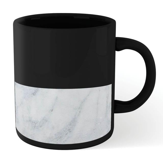 White Marble Mug - Black Schwarz on Productcaster.