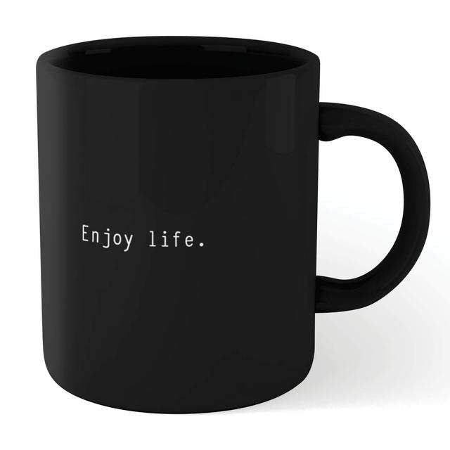 Enjoy Life Mug - Black Schwarz on Productcaster.