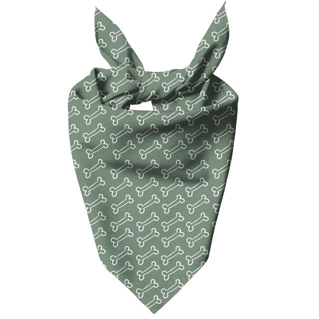 Green Bones Pet Bandana - M on Productcaster.