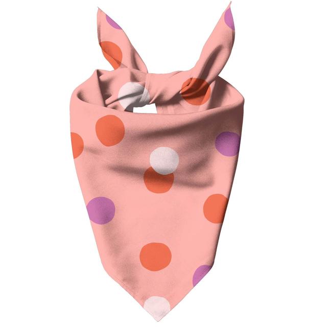 Mixed Colours Dots Pet Bandana - Medium on Productcaster.