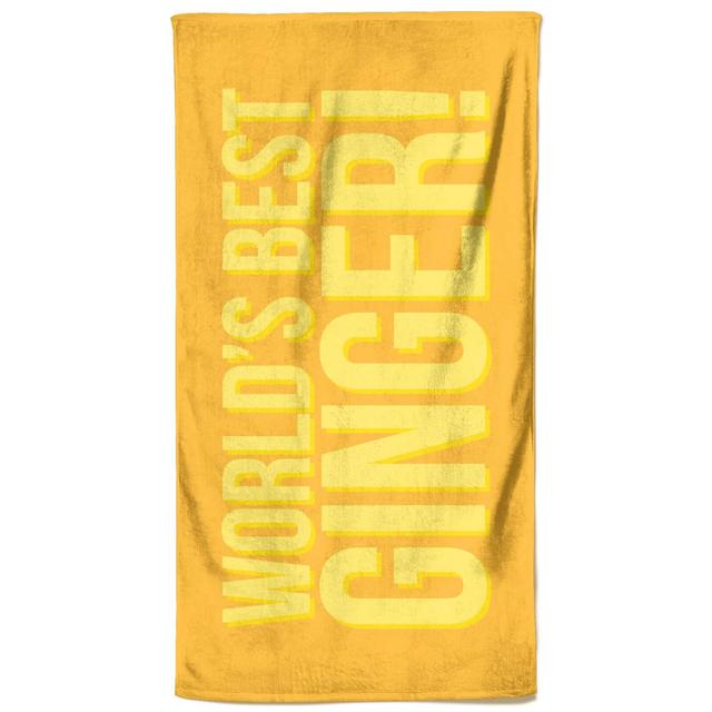 World's Best Ginger Beach Towel on Productcaster.