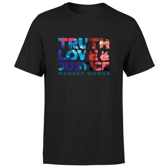 Camiseta Wonder Woman Truth, Love And Justice - Negro - Hombre - S - Negro on Productcaster.