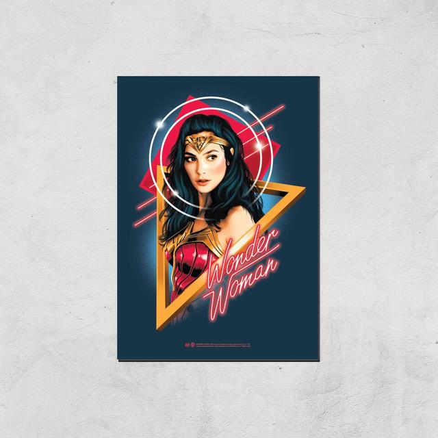 Wonder Woman Welcome To The 80s Giclee Art Print - A4 - Print Only on Productcaster.