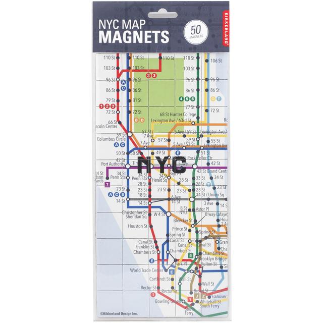 Kikkerland New York Map Magnets on Productcaster.