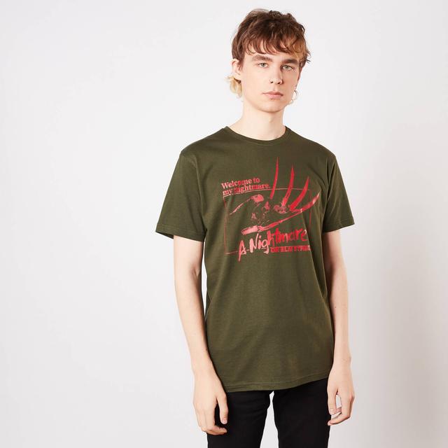 Camiseta Pesadilla en Elm Street Welcome To My Nightmare - Verde - Hombre - XS on Productcaster.