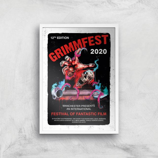 Grimmfest 2020 Tour Giclee Art Print - A3 - White Frame on Productcaster.