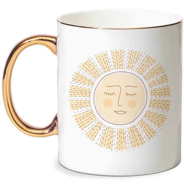 Sunny Side Up Bone China Gold Handle Mug on Productcaster.