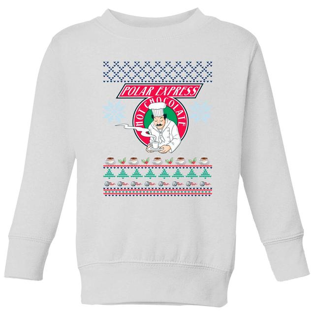 The Polar Express Hot Chocolate Kids' Sweatshirt - White - 11-12 Jahre - Weiß on Productcaster.