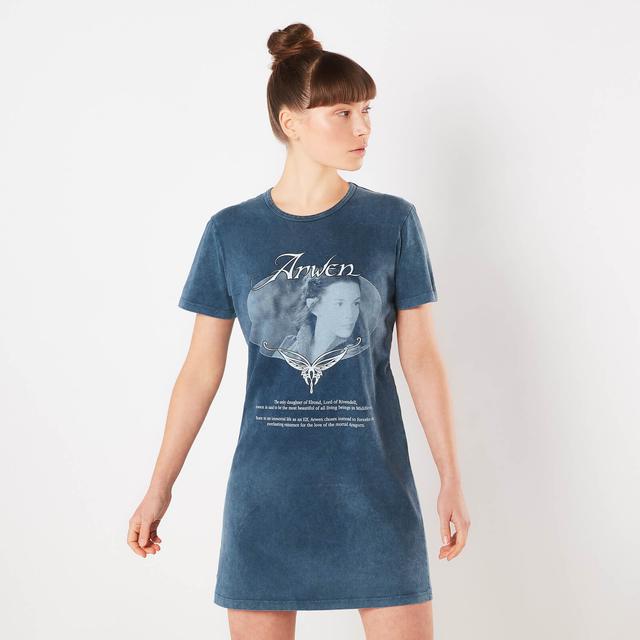 Vestido camiseta - El Seños de los Anillos Arwen Lady Of Rivendel - Navy Acid Wash - Mujer - S on Productcaster.