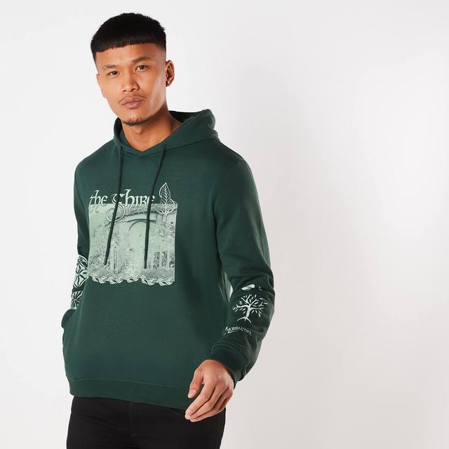 Sudadera con Capucha El Señor de los Anillos La Comarca - Verde Oscuro - S - Forest Green on Productcaster.