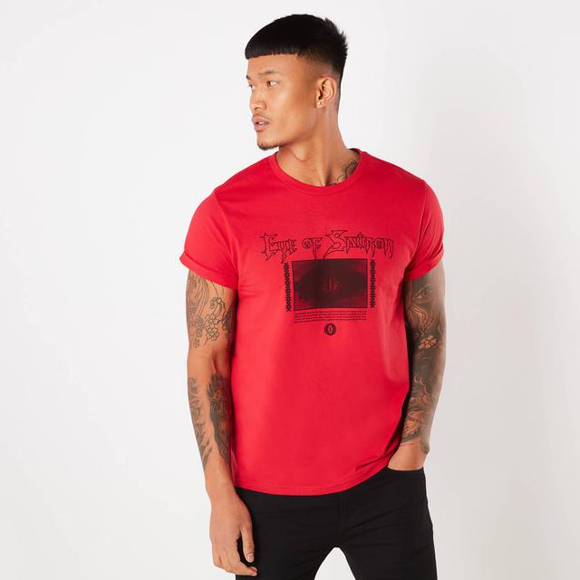 Lord Of The Rings Eye Of Sauron Men's T-Shirt - Red - L on Productcaster.