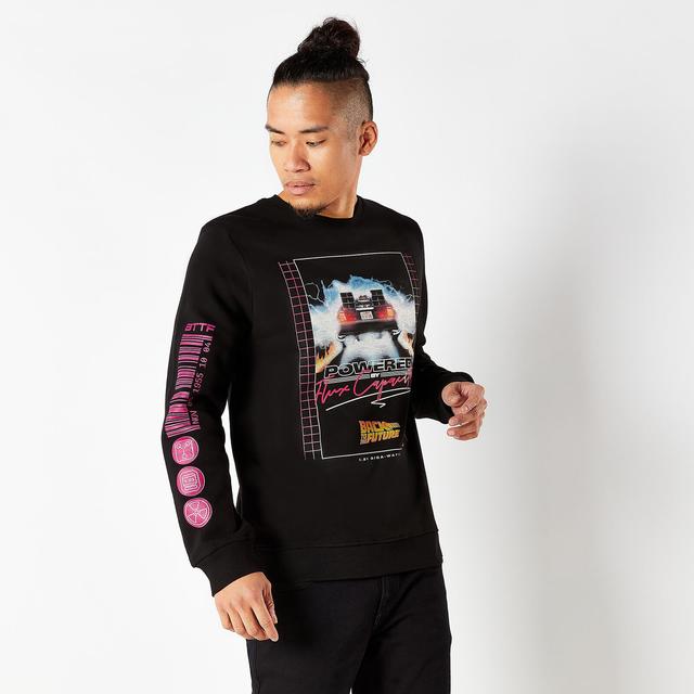 Back To The Future Flux Capacitor 80s Sweatshirt - Zwart - XXL - Zwart on Productcaster.