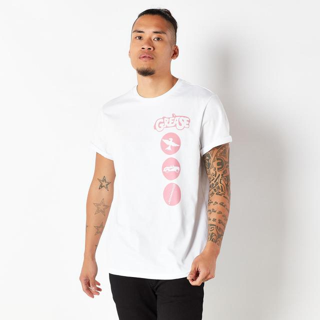 Camiseta de hombre de Grease - Blanco - XL - Blanco on Productcaster.