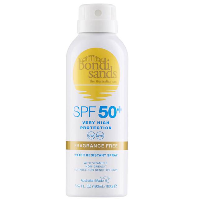 Bondi Sands SPF50 Aerosol Fragrance Free Mist Spray 160g on Productcaster.