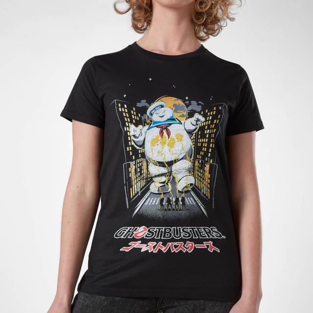 Camiseta Cazafantasmas Stat Puft Kanji Attack - Negro - Mujer - L - Negro on Productcaster.