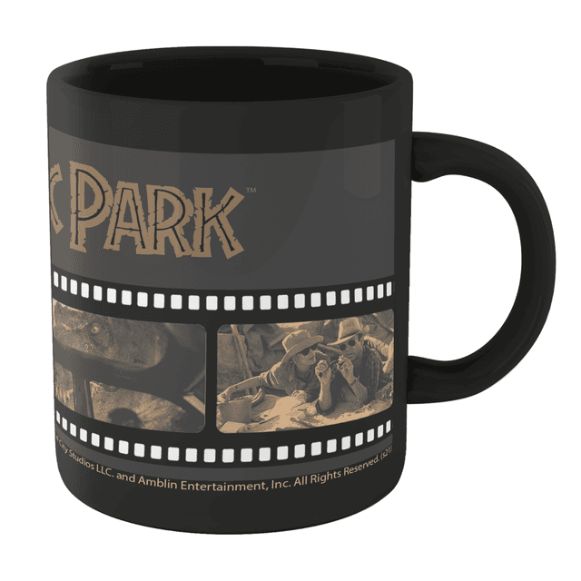 Jurassic Park Film Reel Mok - Zwart on Productcaster.