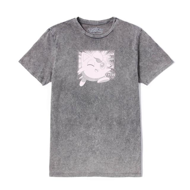 Pokémon Jigglypuff Unisex T-Shirt - Schwarz Acid Wash - M - Black Acid Wash on Productcaster.