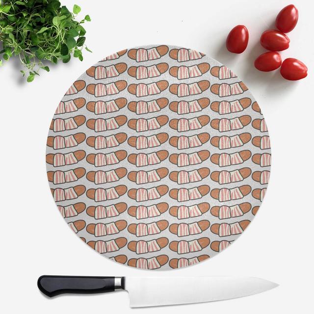 Pigs In Blankets Round Chopping Board on Productcaster.