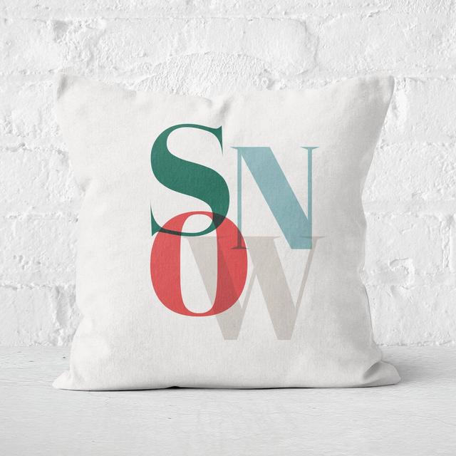 Snow Square Cushion - 40x40cm - Soft Touch on Productcaster.