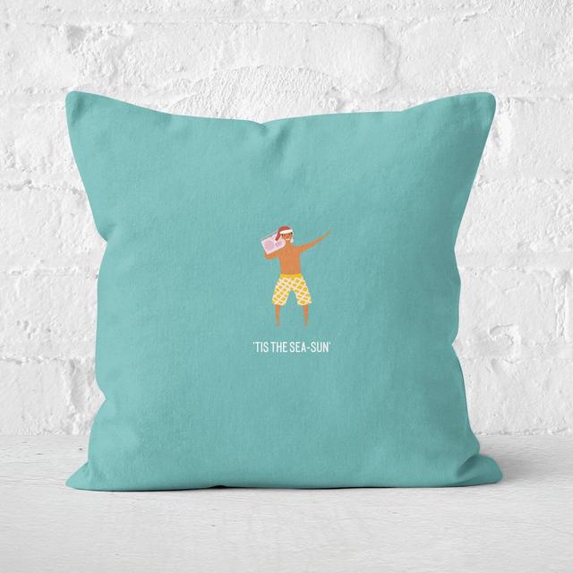 Tis The Sea Sun Music Square Cushion - 60x60cm - Soft Touch on Productcaster.