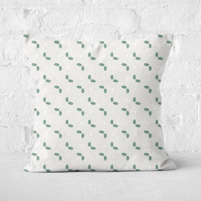 Mistletoe Pattern Square Cushion - 50x50cm - Soft Touch on Productcaster.