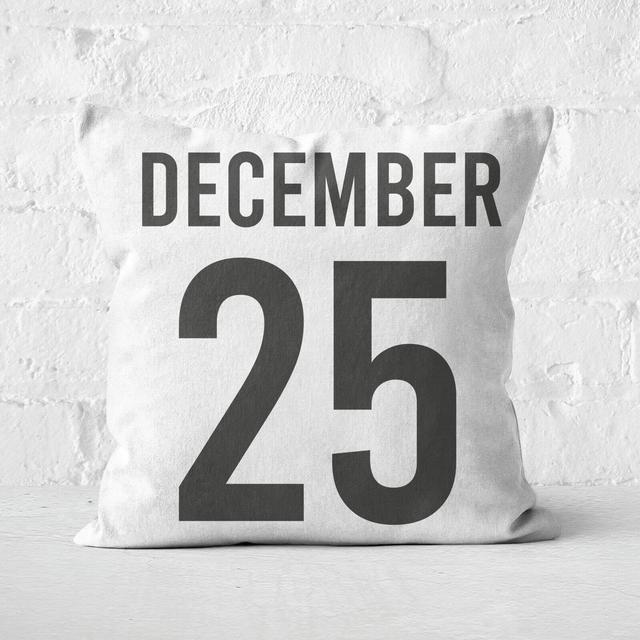 December 25 Square Cushion - 40x40cm - Soft Touch on Productcaster.