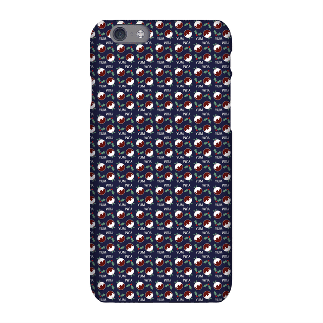 Christmas Pudding Yum Phone Case for iPhone and Android - iPhone XR - Snap Case - Matte on Productcaster.