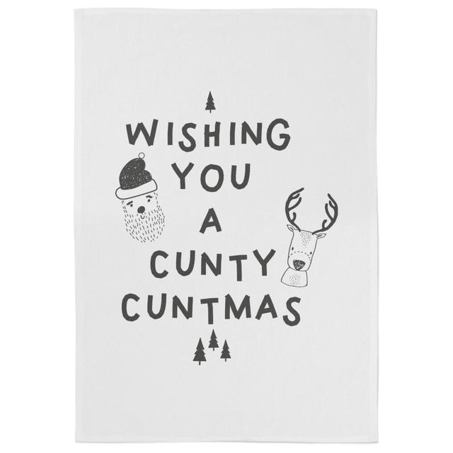 Crude Christmas Tea Towel on Productcaster.