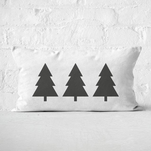 Christmas Trees Rectangular Cushion - 30x50cm - Soft Touch on Productcaster.