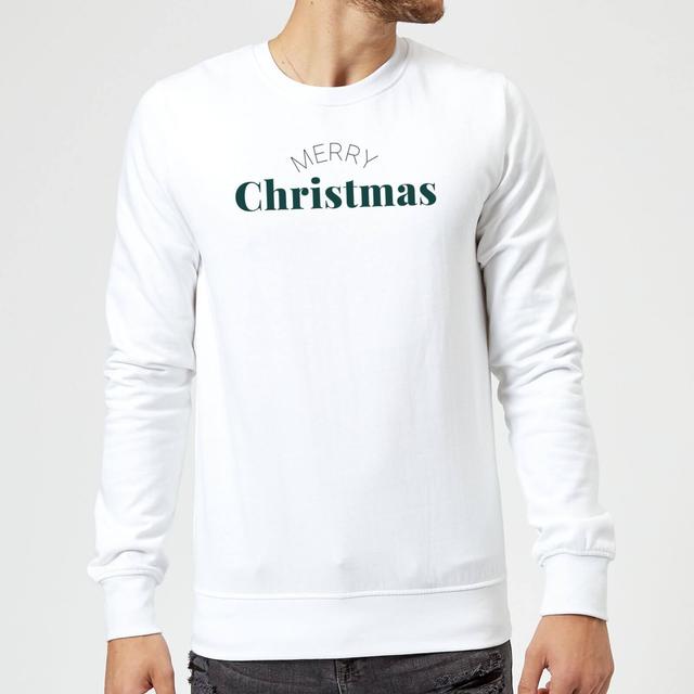 Merry Christmas Sweatshirt - White - XXL - Weiß on Productcaster.