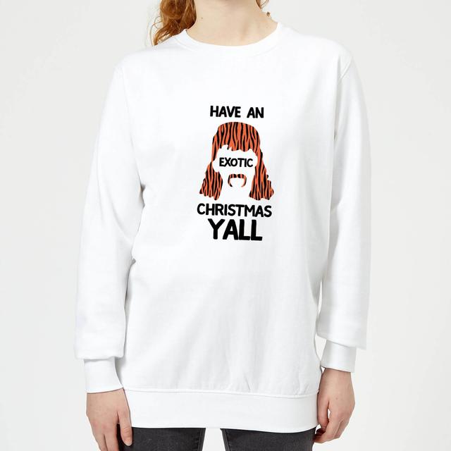 Have An Exotic Christmas Y'all Women's Sweatshirt - White - XL - Weiß on Productcaster.