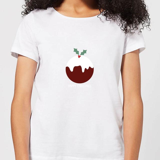 Christmas Pudding Women's T-Shirt - White - XXL - Weiß on Productcaster.