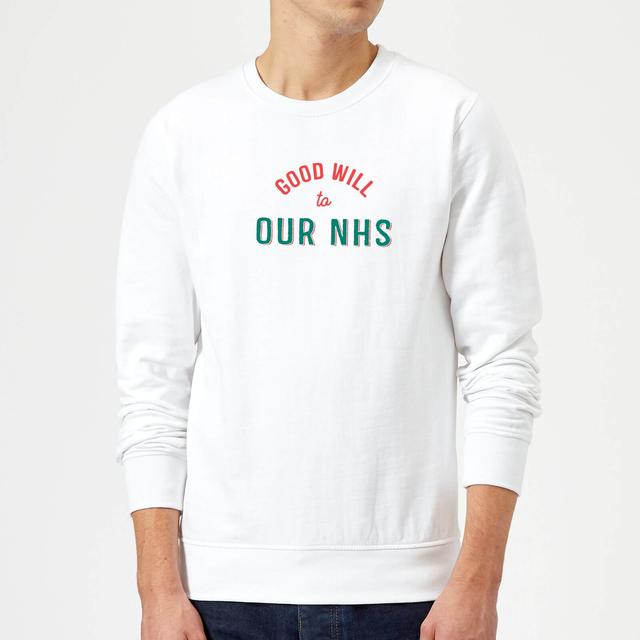 Good Will To Our NHS Sweatshirt - White - M - Weiß on Productcaster.