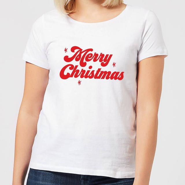 Merry Christmas Women's T-Shirt - White - XS - Weiß on Productcaster.