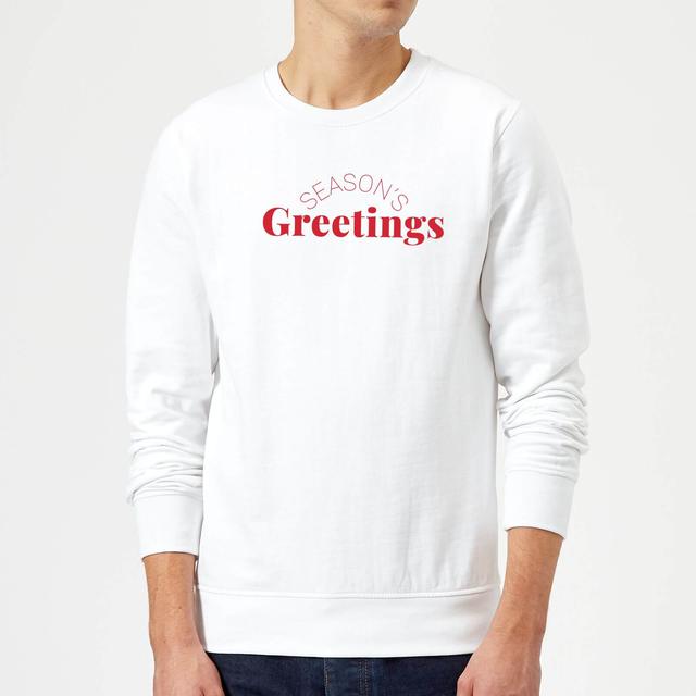 Season's Greetings Sweatshirt - White - XXL on Productcaster.