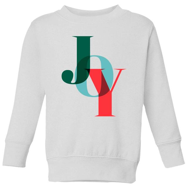 Graphical Joy Kids' Sweatshirt - White - 7-8 Years - White on Productcaster.