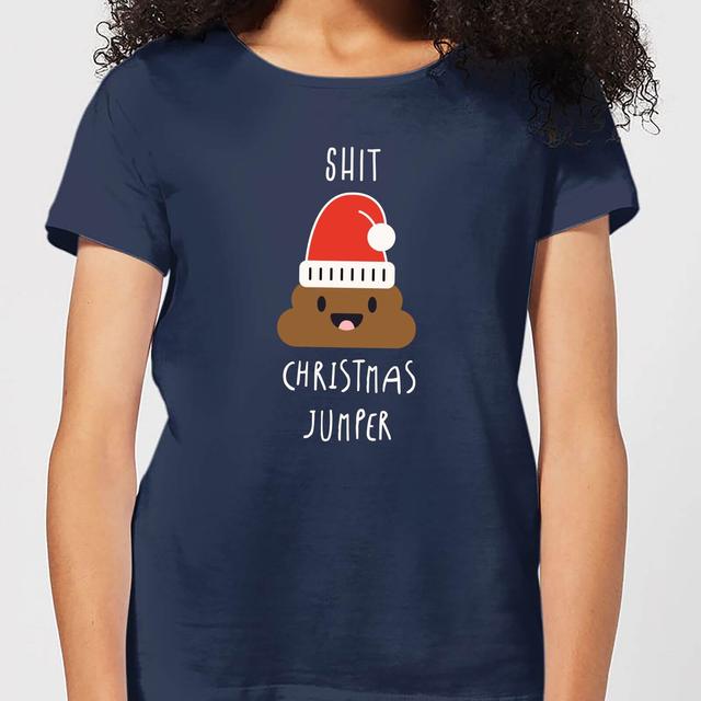 Shit Christmas Jumper Women's T-Shirt - Navy - XXL - Marineblau on Productcaster.