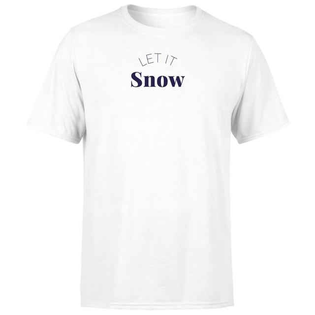 Let It Snow Men's T-Shirt - White - M - Weiß on Productcaster.