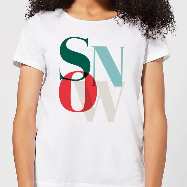 Graphical Snow Women's T-Shirt - White - L - Weiß on Productcaster.