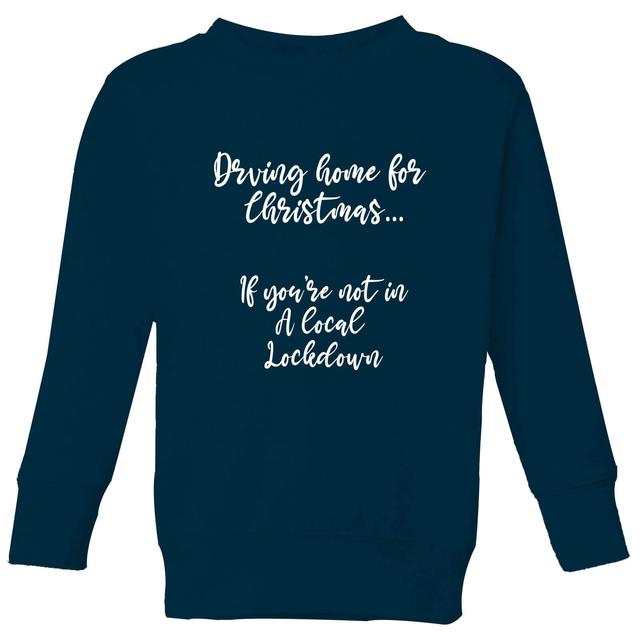 Driving Home For Christmas Kids' Sweatshirt - Navy - 9-10 Years on Productcaster.