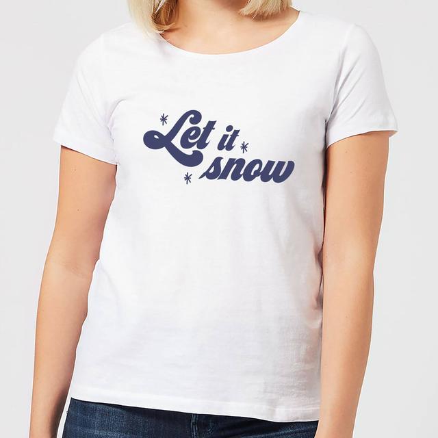 Let It Snow Women's T-Shirt - White - XL - White on Productcaster.