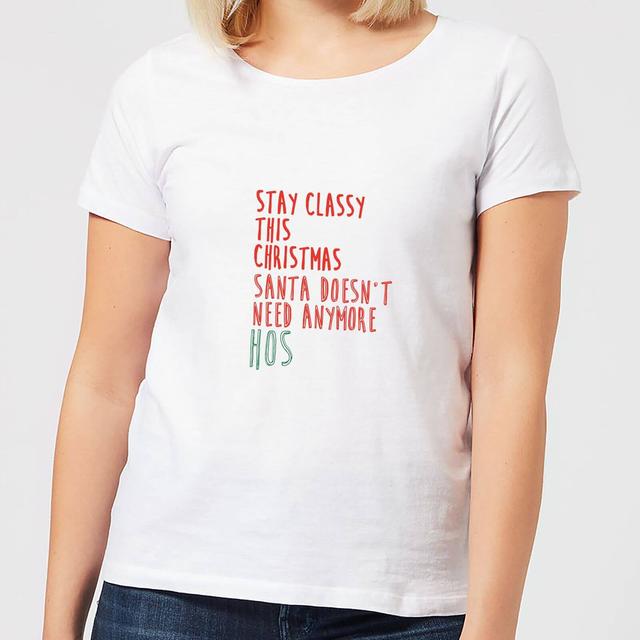 Stay Classy This Christmas Women's T-Shirt - White - XL - Weiß on Productcaster.