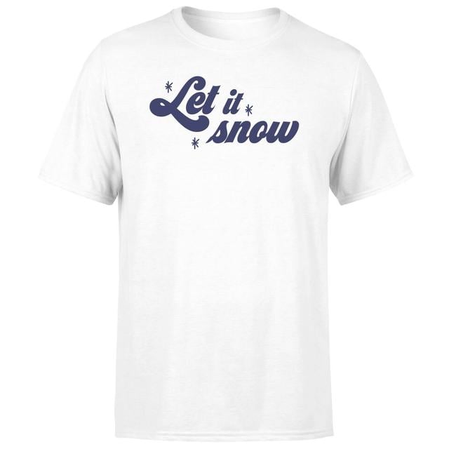 Let It Snow Men's T-Shirt - White - 5XL - White on Productcaster.