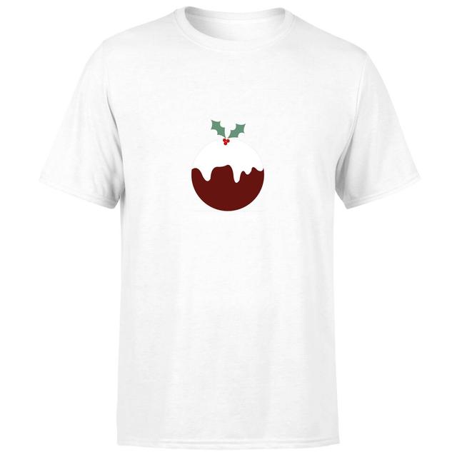 Christmas Pudding Men's T-Shirt - White - L - Weiß on Productcaster.