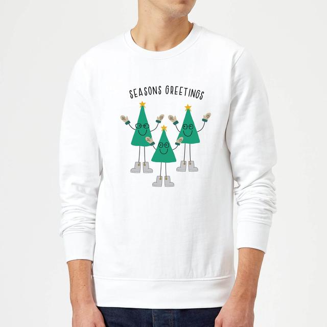 Seasons Greetings Sweatshirt - White - M - Weiß on Productcaster.