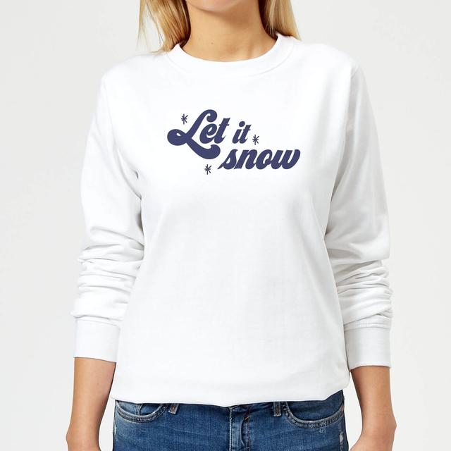 Let It Snow Women's Sweatshirt - White - M - Weiß on Productcaster.