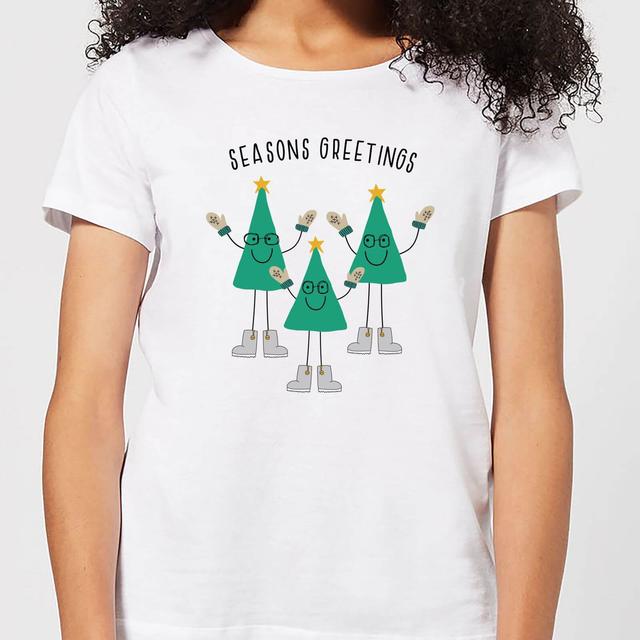 Seasons Greetings Women's T-Shirt - White - L - Weiß on Productcaster.