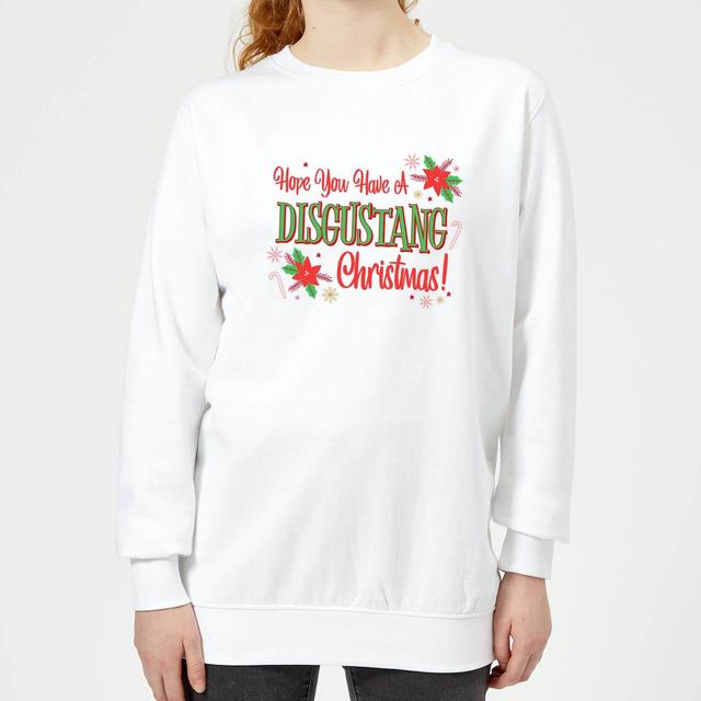 Hope You Have A Disgustang Christmas Festive Women's Sweatshirt - White - XS - Weiß on Productcaster.