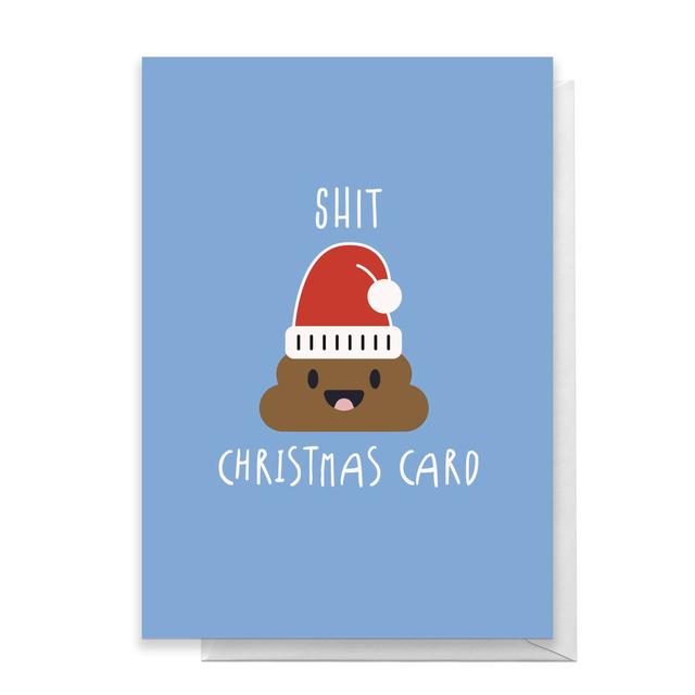 Shit Christmas Card Greetings Card - Standard Card on Productcaster.