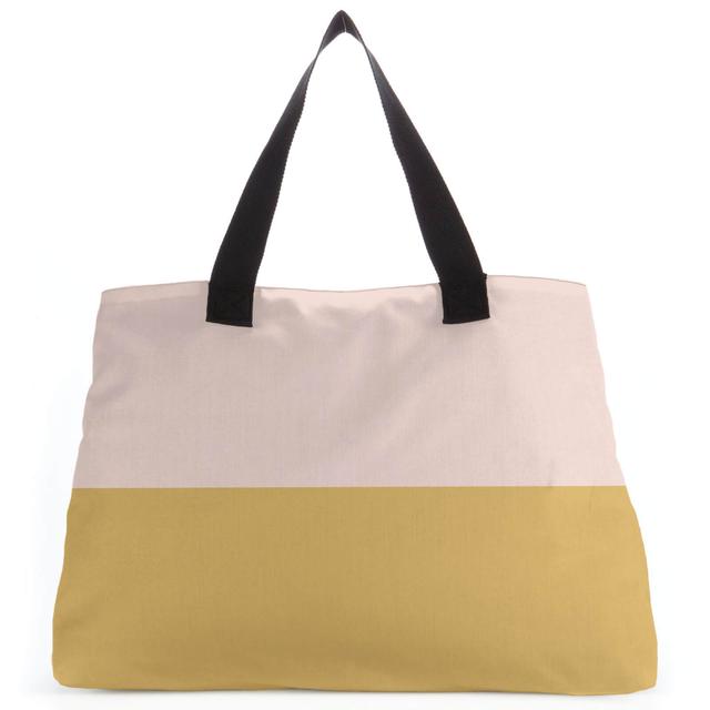 Split Colour Mustard Large Tote Bag on Productcaster.